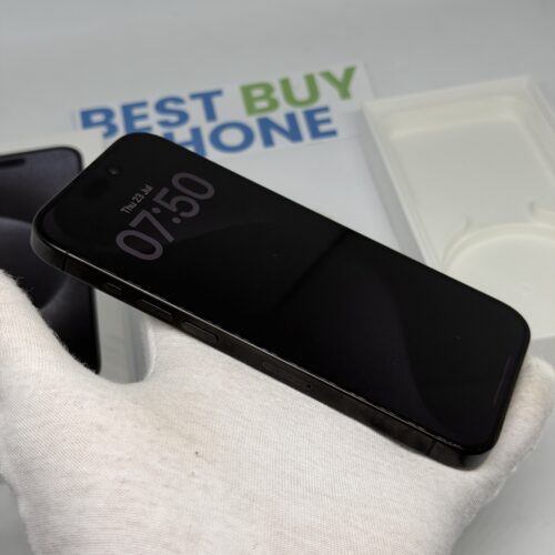 iPhone 15 Pro 128GB zwart /zeer net /87% batt /garantie