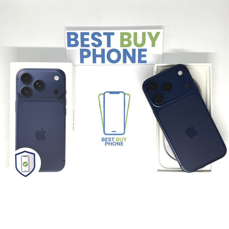 iPhone 17 Pro 256GB blauw /krasvrij glas /100% batt /garantie