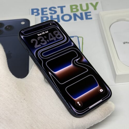 iPhone 17 Pro 256GB blauw /krasvrij glas /100% batt /garantie