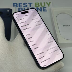 iPhone 17 Pro 256GB blauw /krasvrij glas /100% batt /garantie