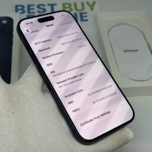 iPhone 17 Pro 256GB blauw /krasvrij glas /100% batt /garantie