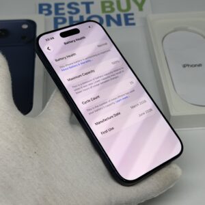 iPhone 17 Pro 256GB blauw /krasvrij glas /100% batt /garantie