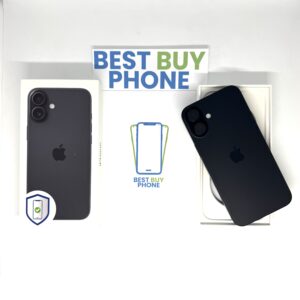 iPhone 16 Plus 128GB zwart /krasvrij /93% batt /garantie