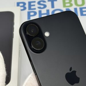 iPhone 16 Plus 128GB zwart /krasvrij /93% batt /garantie