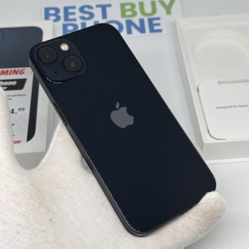 iPhone 13 128GB zwart /krasvrij /100% batt /garantie