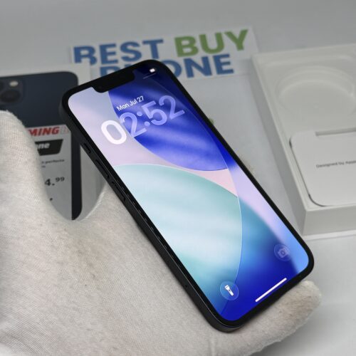 iPhone 13 128GB zwart /krasvrij /100% batt /garantie