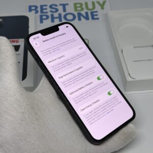 iPhone 13 128GB zwart /krasvrij /100% batt /garantie