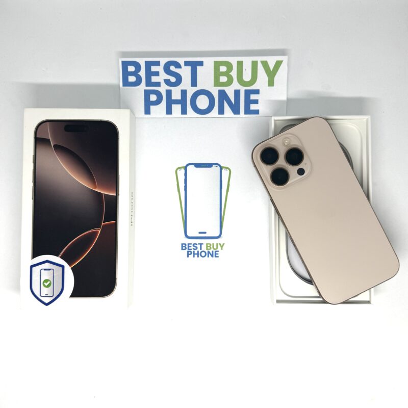 iPhone 16 Pro 128GB goud /zeer net /90% batt /garantie