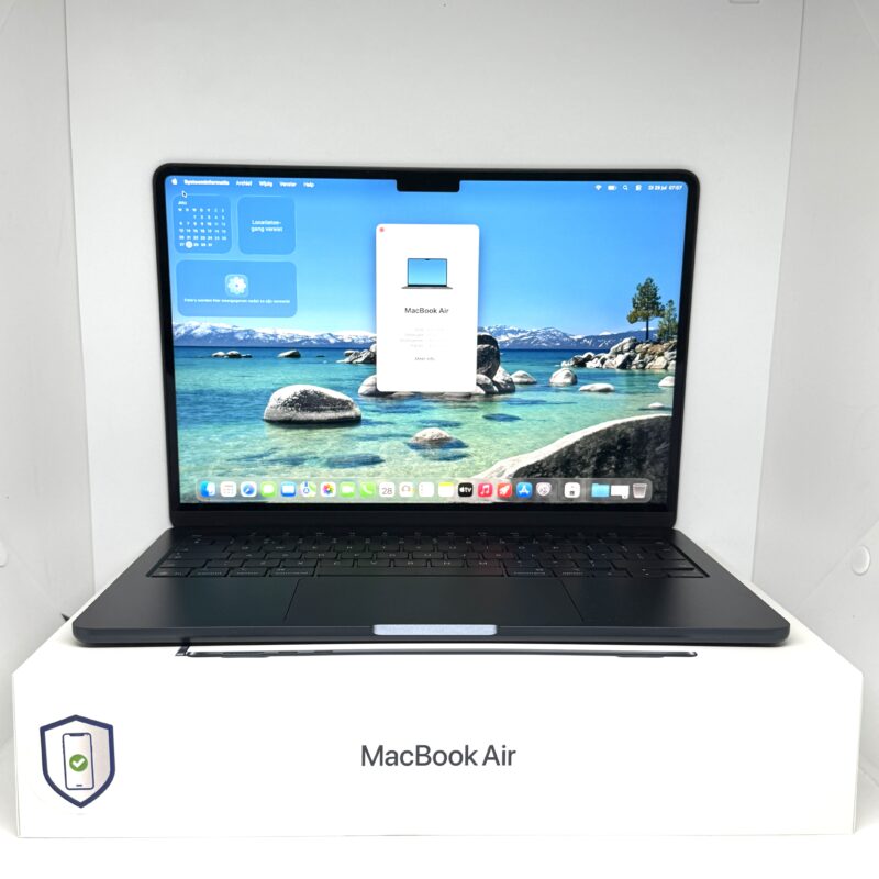 MacBook Air M4 512GB middernacht /100% batt /krasvrij /garantie