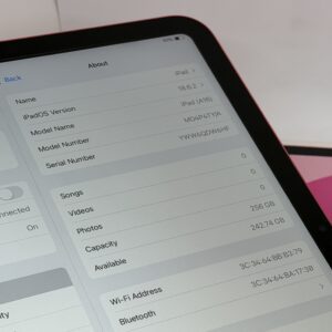 iPad 11e 256GB roze 256GB /krasvrij glas /100% batt /garantie