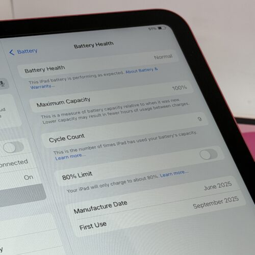 iPad 11e 256GB roze 256GB /krasvrij glas /100% batt /garantie