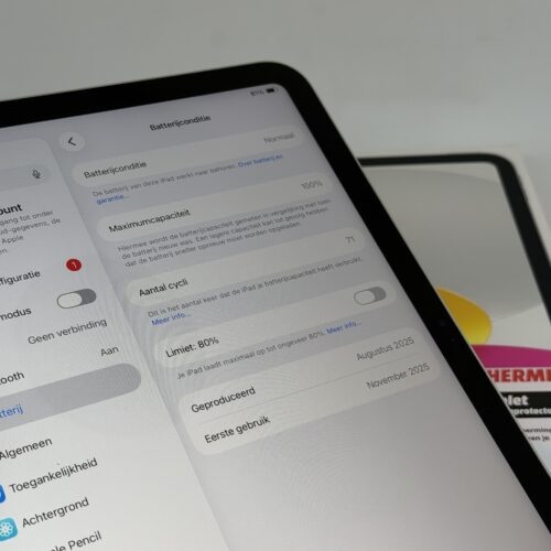 iPad 11e 128GB zilver 128GB /krasvrij /100% batt /garantie