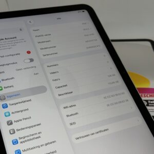 iPad 11e 128GB zilver 128GB /krasvrij /100% batt /garantie