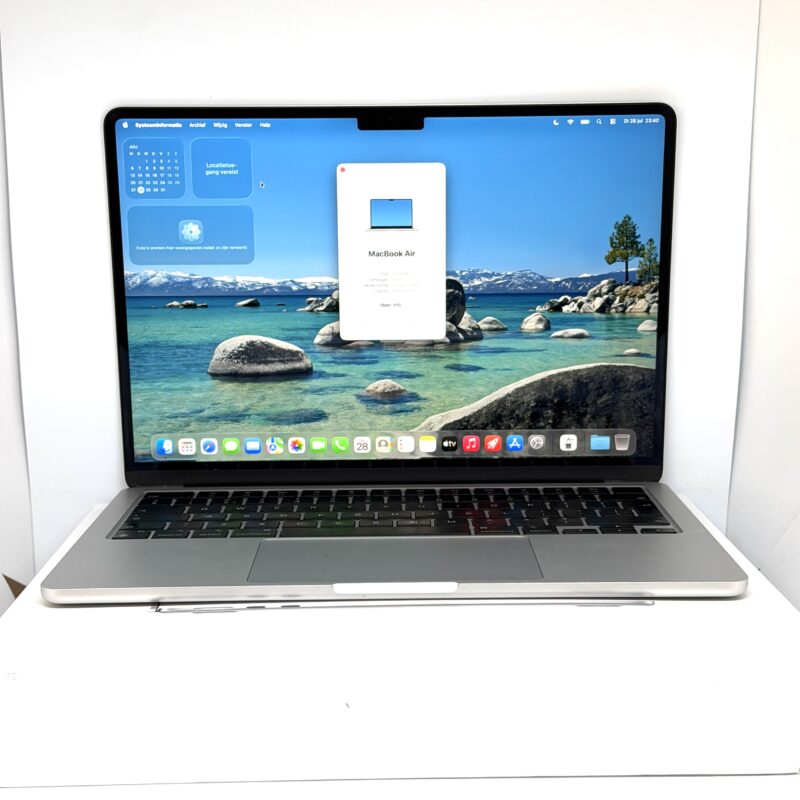 MacBook Air M2 512GB zilver /94% batt /krasvrij /garantie