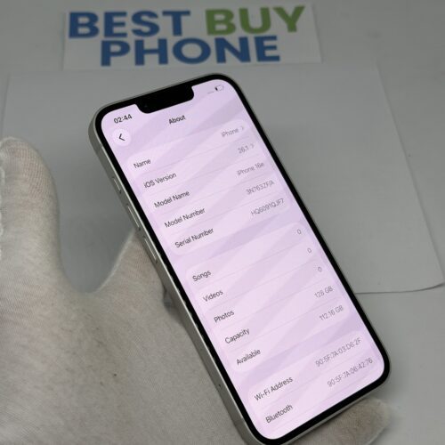 iPhone 16E 128GB wit /ongebruikt + 12 maanden garantie