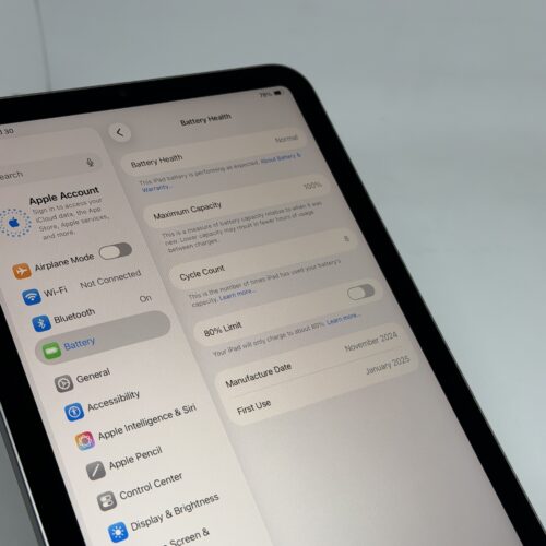 iPad mini 7e 128GB grijs 128GB /krasvrij /100% batt /garantie