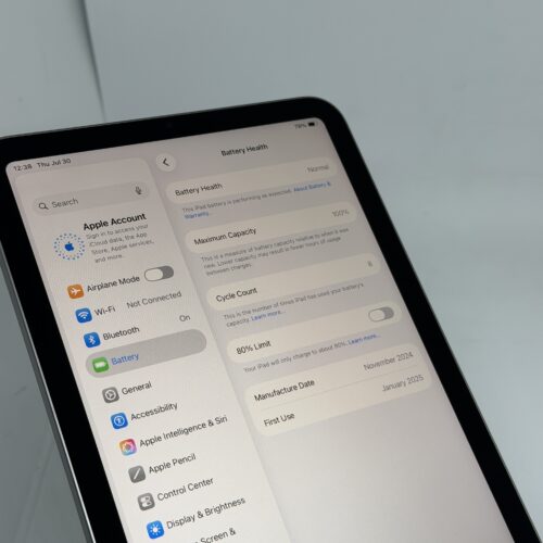 iPad mini 7e 128GB grijs 128GB /krasvrij /100% batt /garantie
