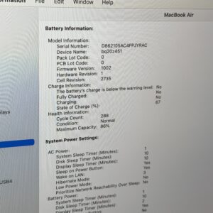 MacBook Air M1 512GB roze /licht gebruikt /86% batt /garantie