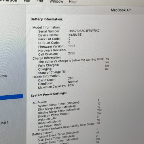 MacBook Air M1 512GB roze /licht gebruikt /86% batt /garantie