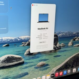 MacBook Air M4 256GB middernacht /100% batt /krasvrij /garantie
