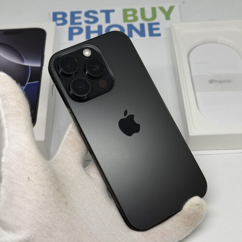 iPhone 16 Pro 256GB zwart /krasvrij scherm /91% batt /garantie