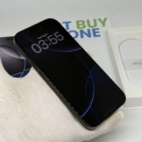 iPhone 16 Pro 256GB zwart /krasvrij scherm /91% batt /garantie