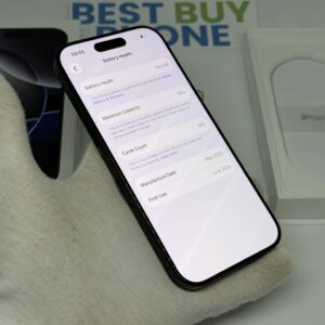 iPhone 16 Pro 256GB zwart /krasvrij scherm /91% batt /garantie