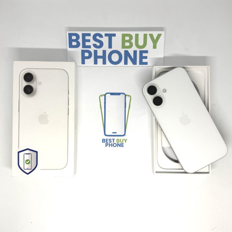iPhone 16 128GB wit/ 100% batt /krasvrij /garantie