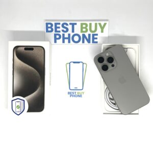 iPhone 15 Pro 256GB grijs /krasvrij /92% batt /garantie