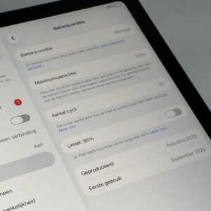 iPad 11e 128GB blauw 128GB /zeer net /100% batt /garantie