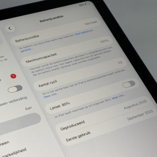 iPad 11e 128GB blauw 128GB /zeer net /100% batt /garantie