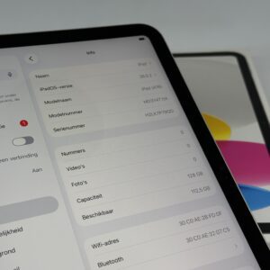 iPad 11e 128GB zilver 128GB /krasvrij /100% batt /garantie