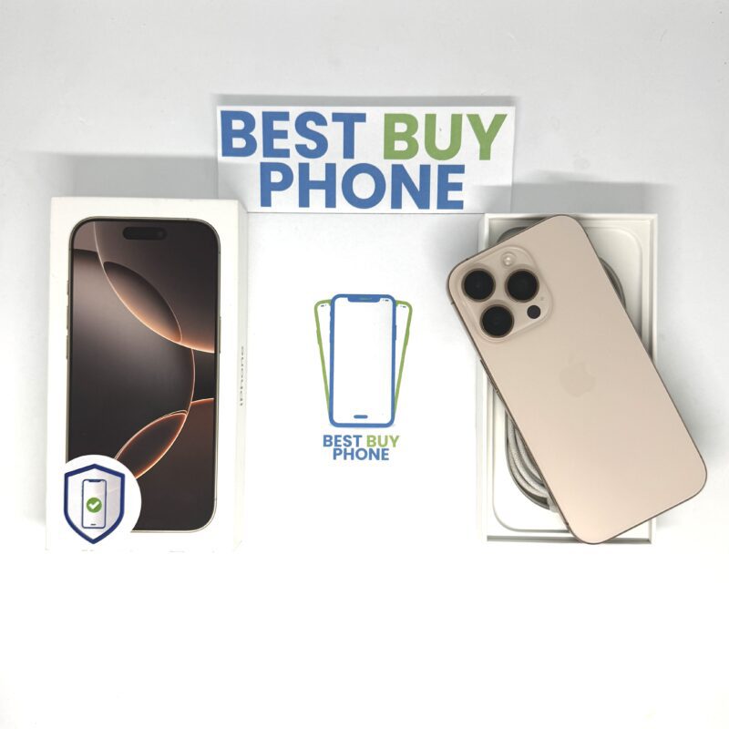 iPhone 16 Pro 512GB goud /krasvrij /88% batt /garantie