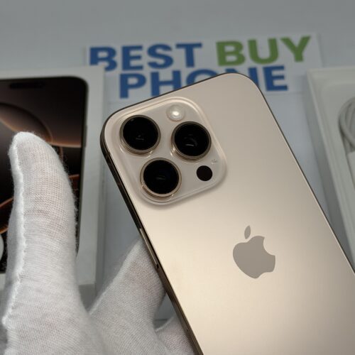 iPhone 16 Pro 512GB goud /krasvrij /88% batt /garantie
