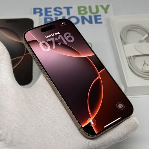 iPhone 16 Pro 512GB goud /krasvrij /88% batt /garantie