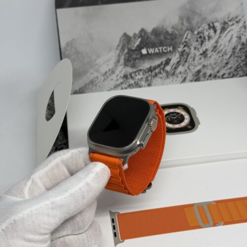 Apple Watch Ultra 1 grijs /oranje trail band /87% batt /garantie