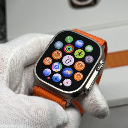 Apple Watch Ultra 1 grijs /oranje trail band /87% batt /garantie