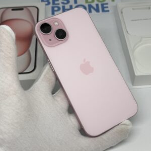 iPhone 15 256GB roze /krasvrij /89% batt /garantie