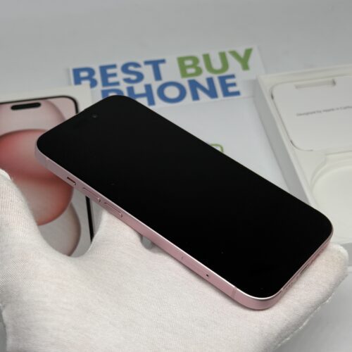 iPhone 15 256GB roze /krasvrij /89% batt /garantie