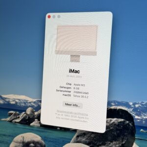 Apple iMac 2023 M3 256GB zilver / als nieuw + garantie