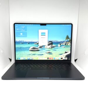 MacBook Air M2 15 inch 256GB middernacht /licht gebruikt /91% batt /garantie