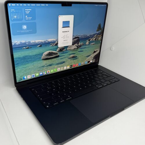 MacBook Air M2 15 inch 256GB middernacht /licht gebruikt /91% batt /garantie