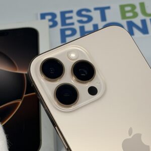 iPhone 16 Pro Max 256GB goud /zeer net /96% batt /garantie