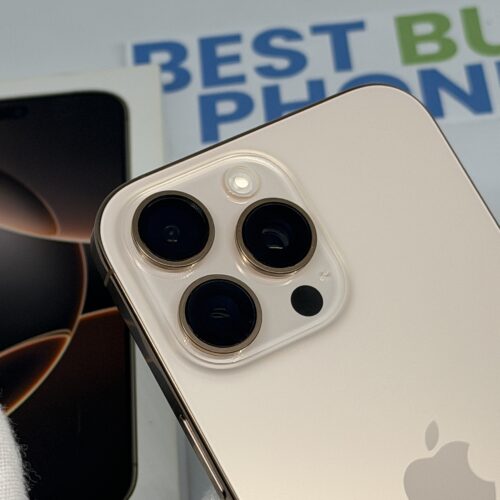 iPhone 16 Pro Max 256GB goud /zeer net /96% batt /garantie