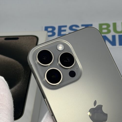 iPhone 15 Pro Max 256GB grijs /krasvrij /100% batt /garantie