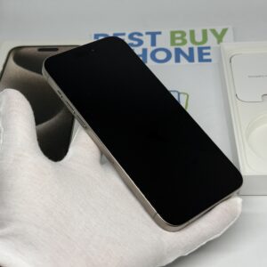 iPhone 15 Pro Max 256GB grijs /krasvrij /100% batt /garantie