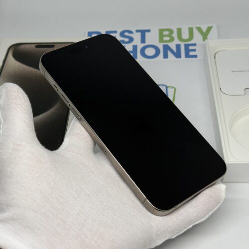 iPhone 15 Pro Max 256GB grijs /krasvrij /100% batt /garantie