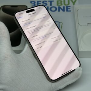 iPhone 15 Pro Max 256GB grijs /krasvrij /100% batt /garantie