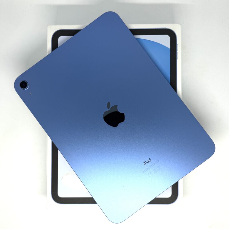 iPad 10e 256GB blauw /krasvrij /100% batt /garantie