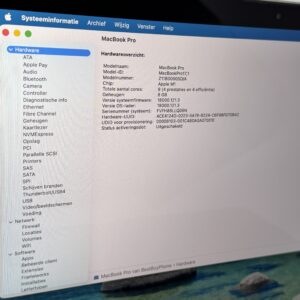 MacBook Pro M1 256GB grijs /86% batt /8-core /garantie
